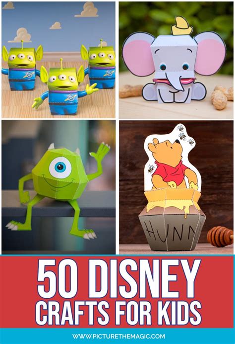 UPDATE: 50 Fun Disney Crafts for Kids