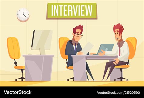 Office interview job background Royalty Free Vector Image