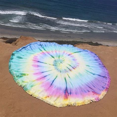 Wanderlust Tie Dye Roundie Beach Towel - Sand Cloud | Sand cloud towels, Tie dye blanket ...