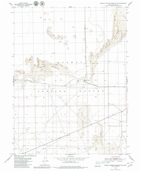 1954 Dugway Proving Ground, UT - Utah - USGS Topographic Map ...