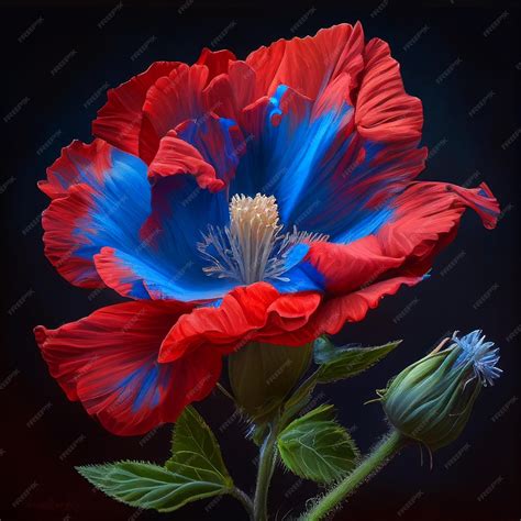 Premium Photo | Poppy flower isolated on black illustration images