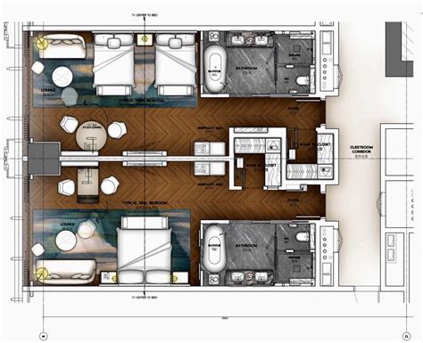 11 Sample Hotel Guest Room Layout With DIY | Home decorating Ideas