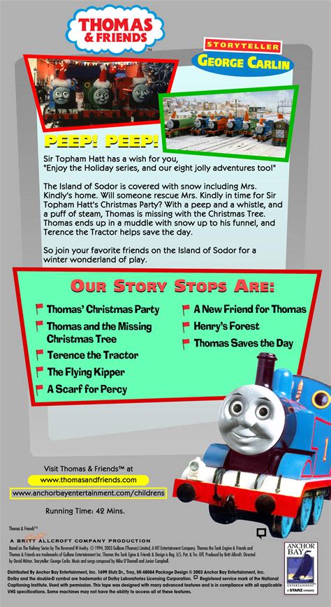 Thomas' Christmas Party VHS Back Cover by TTTEAdventures on DeviantArt