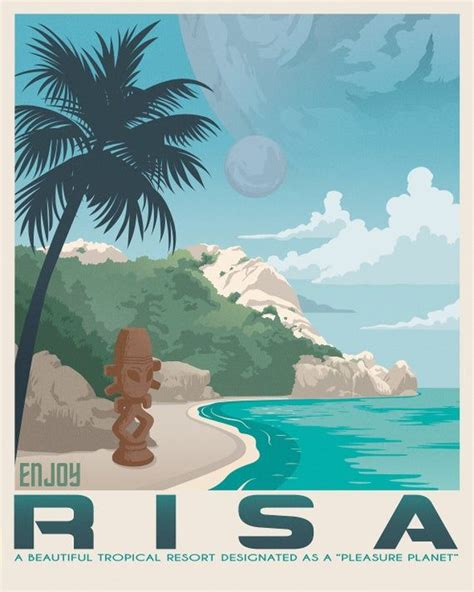 Risa Planet Star Trek Art Retro Travel Poster Klingon - Etsy | Star trek art, Retro travel ...