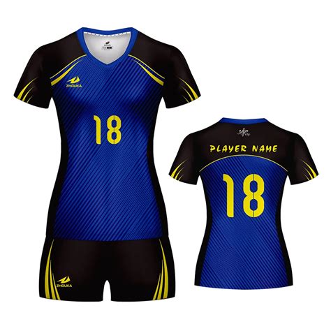 Women Men Volleyball Uniform Sports Suit Female Can Custom Sublimation ...