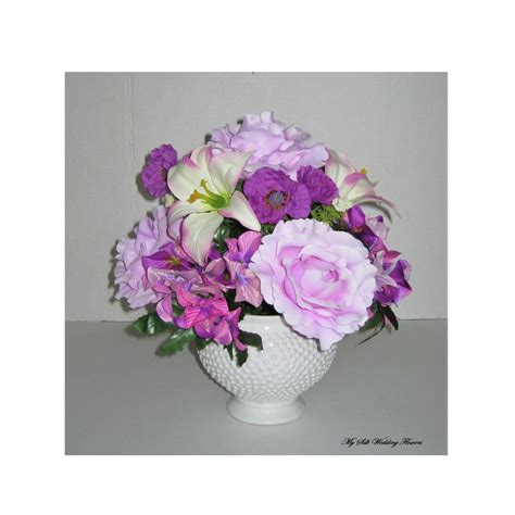 Lavender Centerpieces, Mix Flower Centerpiece, Spring Arrangement ...