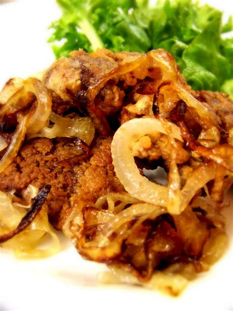 Crispy Fried Chicken Livers with Caramalized Onions | Community Chickens