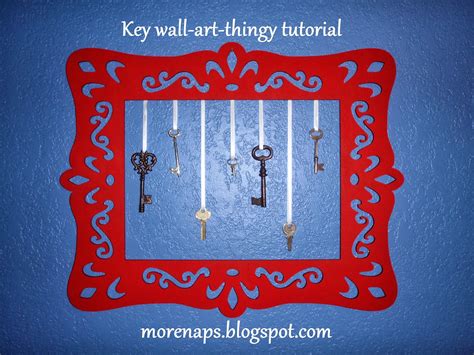 I was promised more naps...: DIY Key wall art