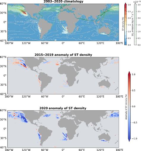 Global climatology maps and anomalies for two periods. (Top)... | Download Scientific Diagram