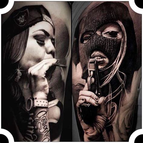 🔹@fabio_tattooartist Gangster Girls Location🔹Portugal #d_world_of_ink ————— #tattoo #tattoos # ...