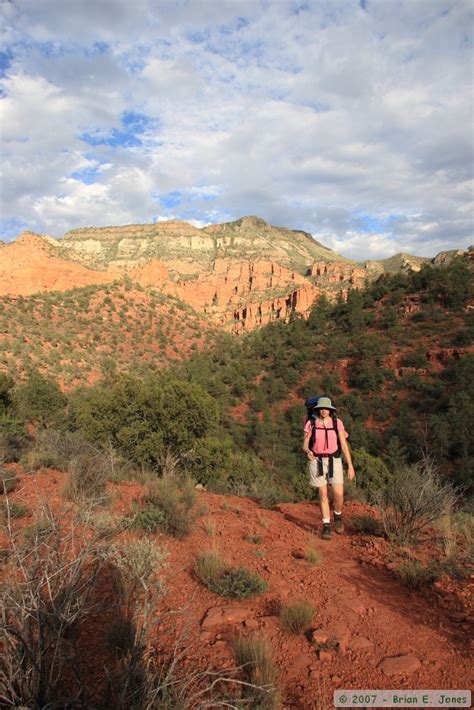 Sycamore Canyon Wilderness Backpack, September 2007: Day 1 - on 'The Beckoning'