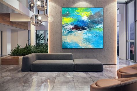 Abstract Canvas Office Wall ArtOriginal Paintings Abstract | Etsy