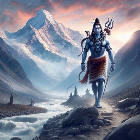 Premium AI Image | Lord shiva 3d wallpaper banner Mahadev ai generated