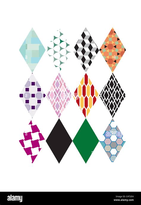 Diamond shapes and patterns hi-res stock photography and images - Alamy