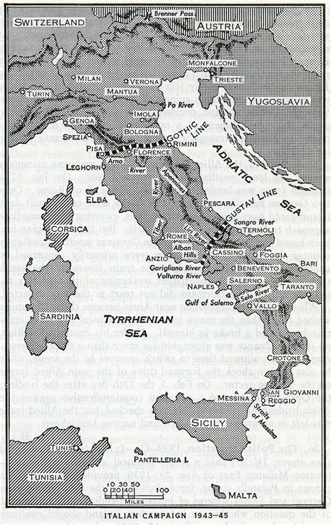 Map Of Italy Wwii - Allene Madelina