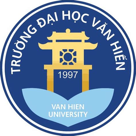 Thoạt nhìn logo trường văn hiến thiết kế độc đáo và sáng tạo