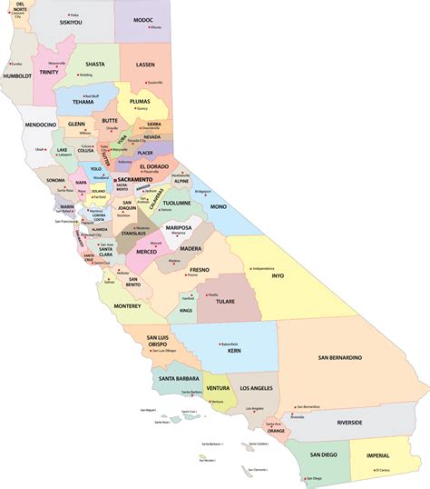 California Counties Map | Mappr