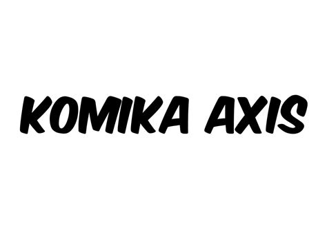 Komika Axis font Full Family Free [Download Now]