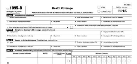 Understanding Your Form 1095-B, Health Coverage