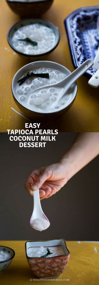 Easy Tapioca Pearls Coconut Milk Dessert (Pressure Cooker or Stove-top)