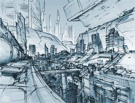 future buildings sketch by orangehexagon on DeviantArt