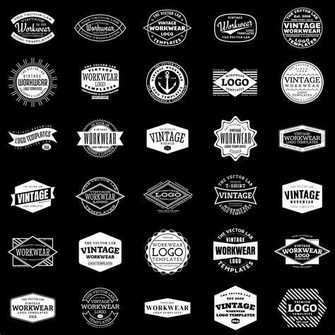 Vintage Workwear Logo Templates - TheVectorLab