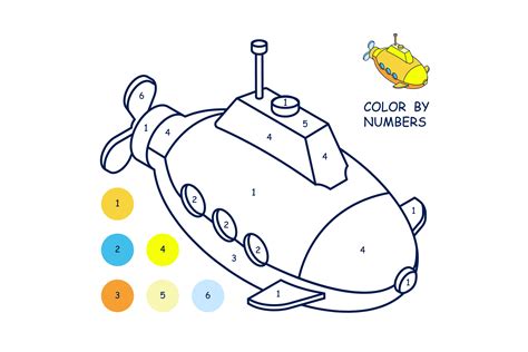 Drawing for Coloring Book. Submarine Graphic by RNko · Creative Fabrica