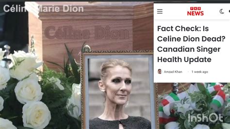 Celine Dion DEATH? HEALTH UPDATE CANADIAN SINGER - YouTube