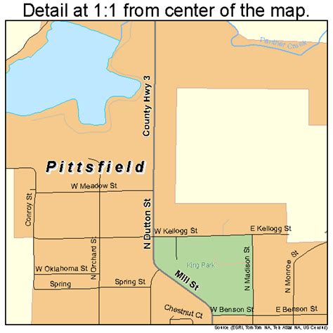 Pittsfield Illinois Street Map 1760222