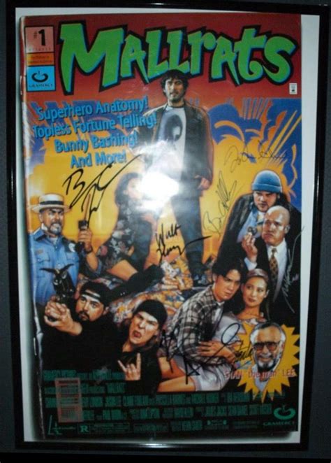 Mallrats poster with many cast signatures.