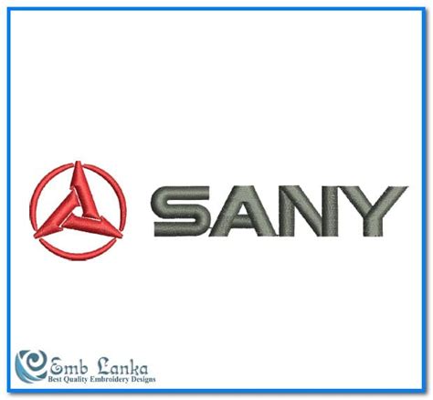 SANY Logo 2 Embroidery Design - Emblanka