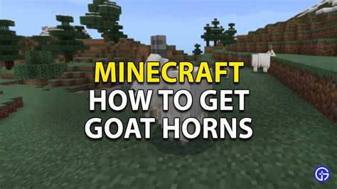 How to Make Goat Horns in Minecraft - Make Goats Ram into Blocks