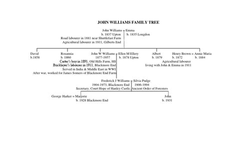 John Williams Family Tree