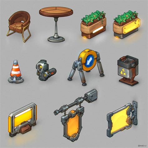 Sci-fi Props set, Cseel bmg on ArtStation at https://www.artstation.com ...