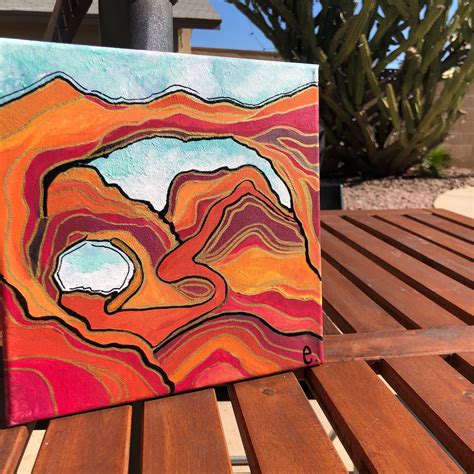 Custom Landscape Wall Art 10x10 Canvas Hand Painted | Etsy