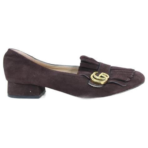 GUCCI LOAFERS 39 Brown Leather ref.665936 - Joli Closet