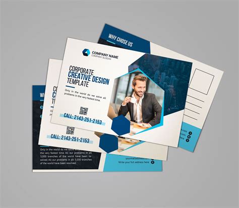 $5.99 Corporate Postcard Design Corporate Postcard Design Well Layered Organised (PSD),4 ...