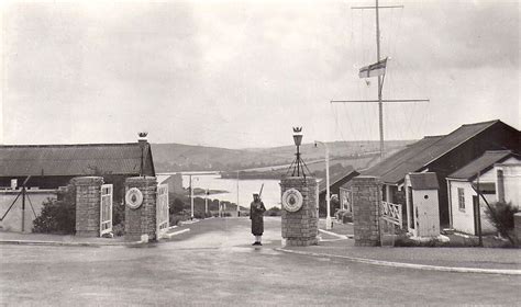 HMS Raleigh main gate, 1962. | Royal navy ships, Navy day, Royal navy