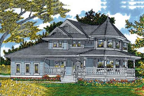 Victorian Style House Plan - 4 Beds 2.5 Baths 2693 Sq/Ft Plan #47-427 - Houseplans.com