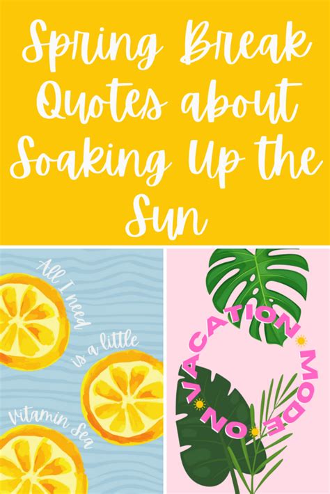 37 Spring Break Quotes about Soaking Up the Sun - Darling Quote