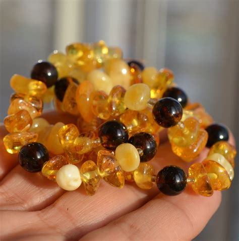 Amber Beads For Jewelry Making. Tumbling beads and dark round | Etsy