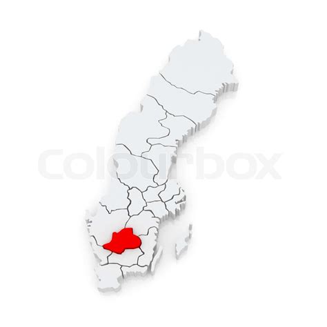 Map of Jonkoping. Sweden. | Stock image | Colourbox