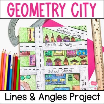 Geometry City Angles and Lines Math Project - Real World Math Project