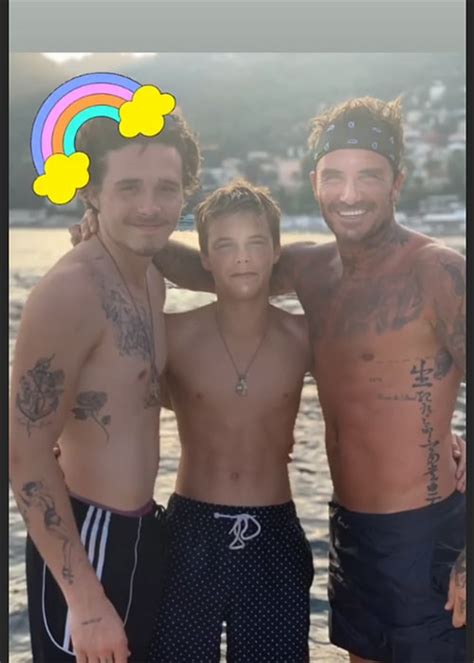 David Beckham shows off tattoo collection in new shirtless holiday snaps - Extra.ie