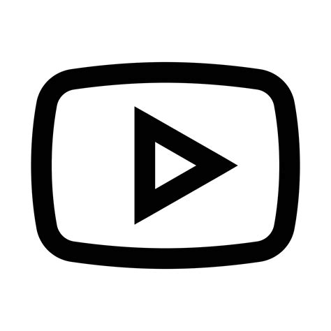 White YouTube Logo - LogoDix