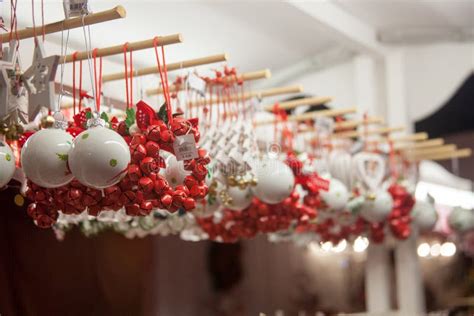 Christmas Markets Christmas Decorations Italy Stock Photo - Image of ...