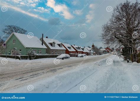 Snowy Winter Day in Denmark Stock Photo - Image of season, vordingborg: 111327764