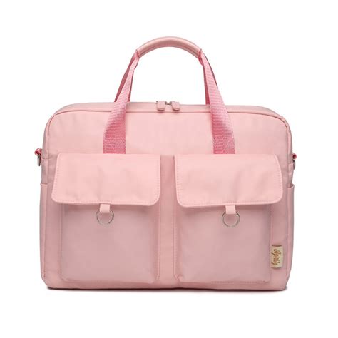 Laptop Bag Double Pocket Single Shoulder Bag, Size: 14 Inches (Pink ...