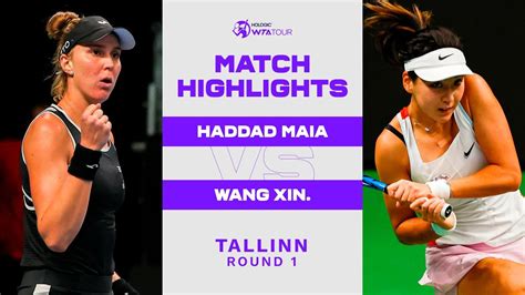 Beatriz Haddad Maia vs. Wang Xinyu | 2022 Tallinn Round 1 | WTA Match Highlights - TennisGusto