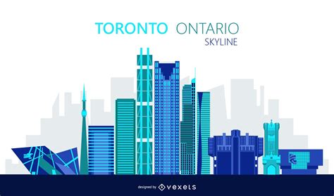 Toronto Skyline Illustration Vector Download